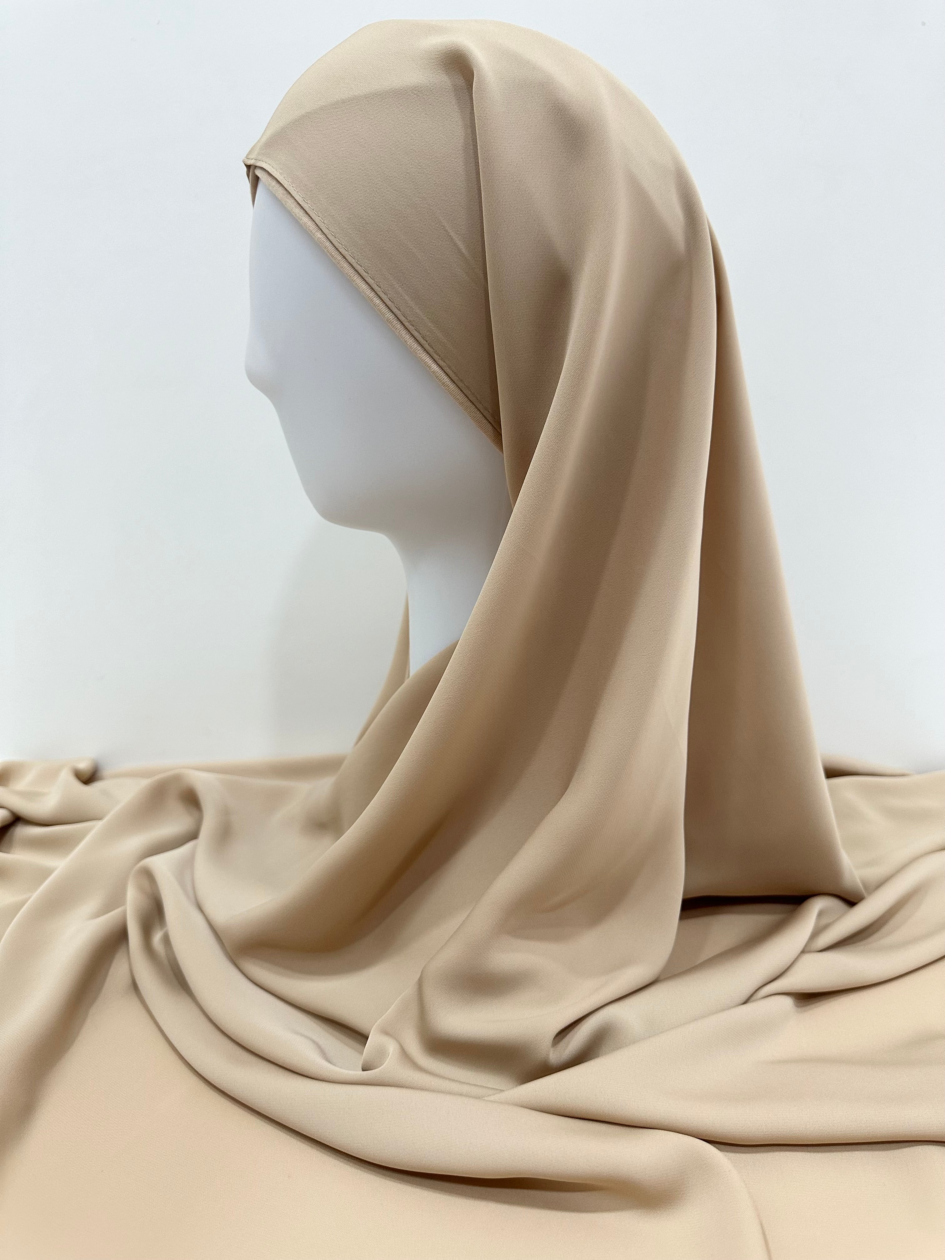 Beige Korean Chiffon Hijab