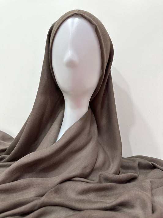 Fossil Grey Turkish Cotton Hijab