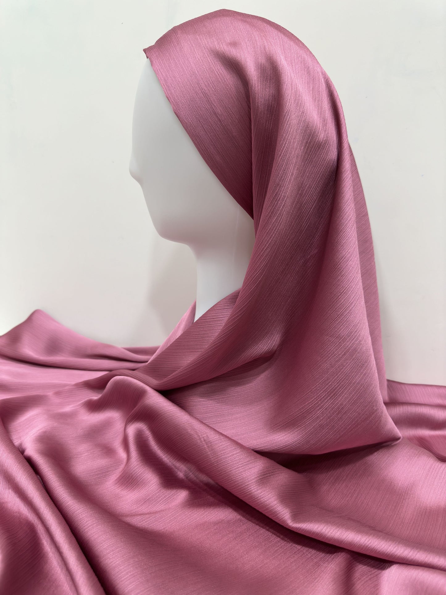 Fushia Pink Muna Satin Hijab