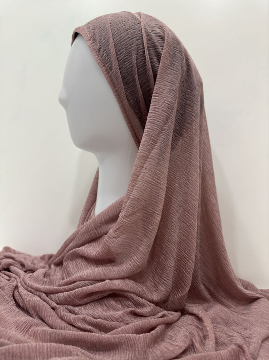 Mauve Shimmer Jersey Hijab