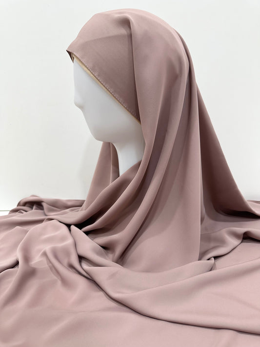 Mauve Korean Chiffon Hijab