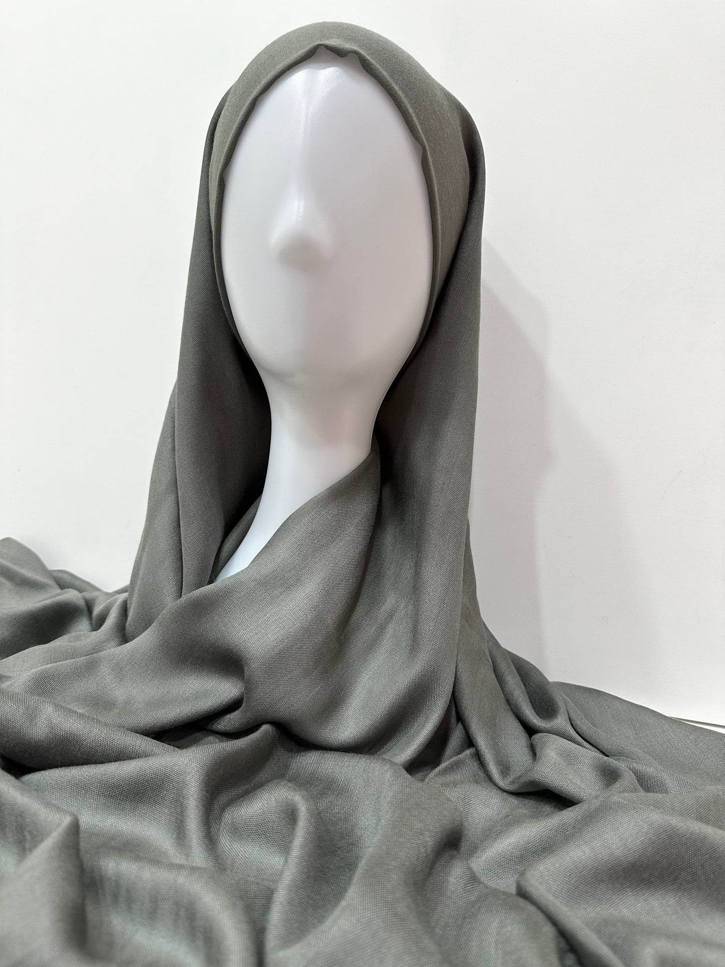 Moss Green Turkish Cotton Hijab