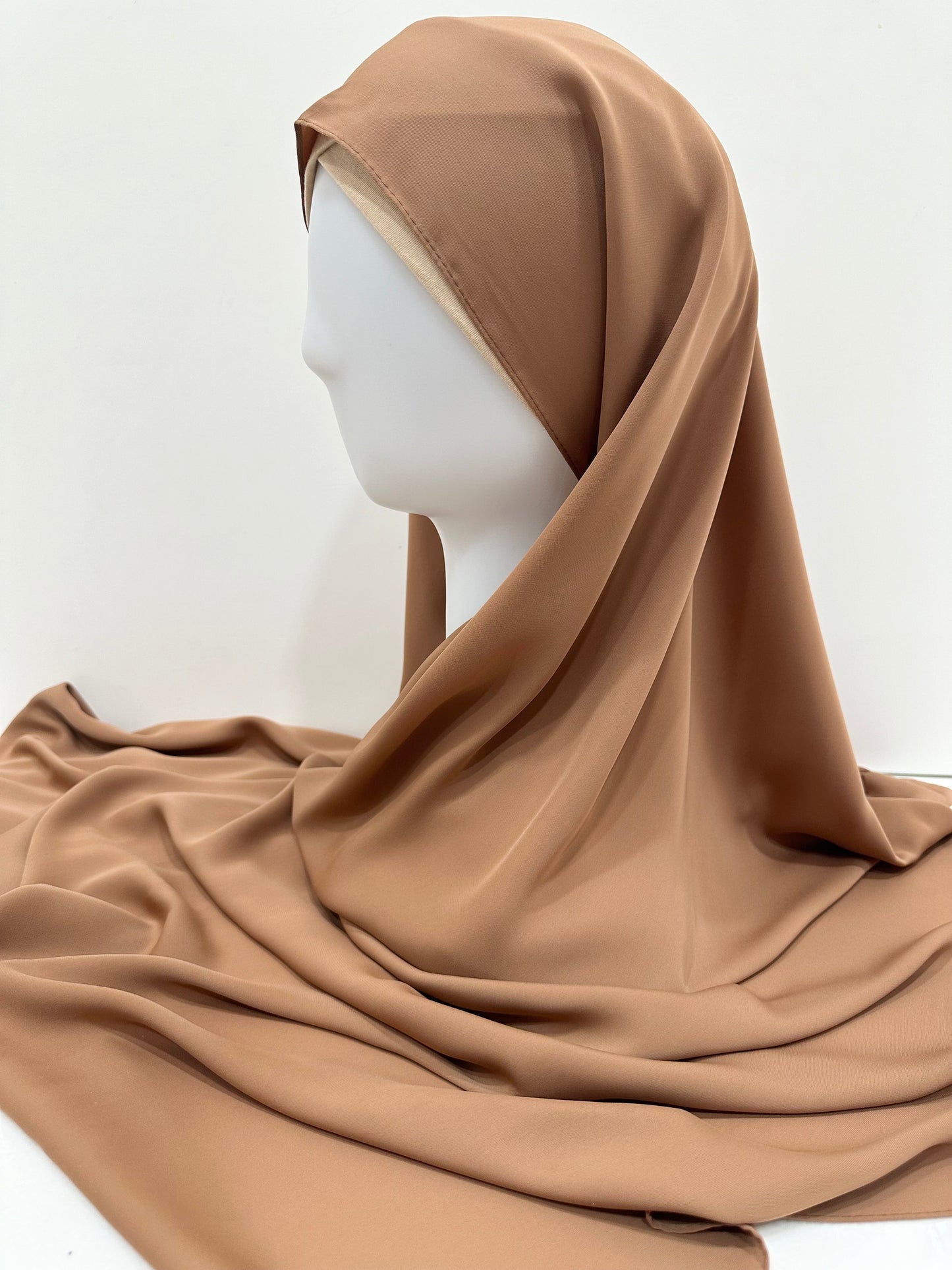 Nut Brown Korean Chiffon Hijab