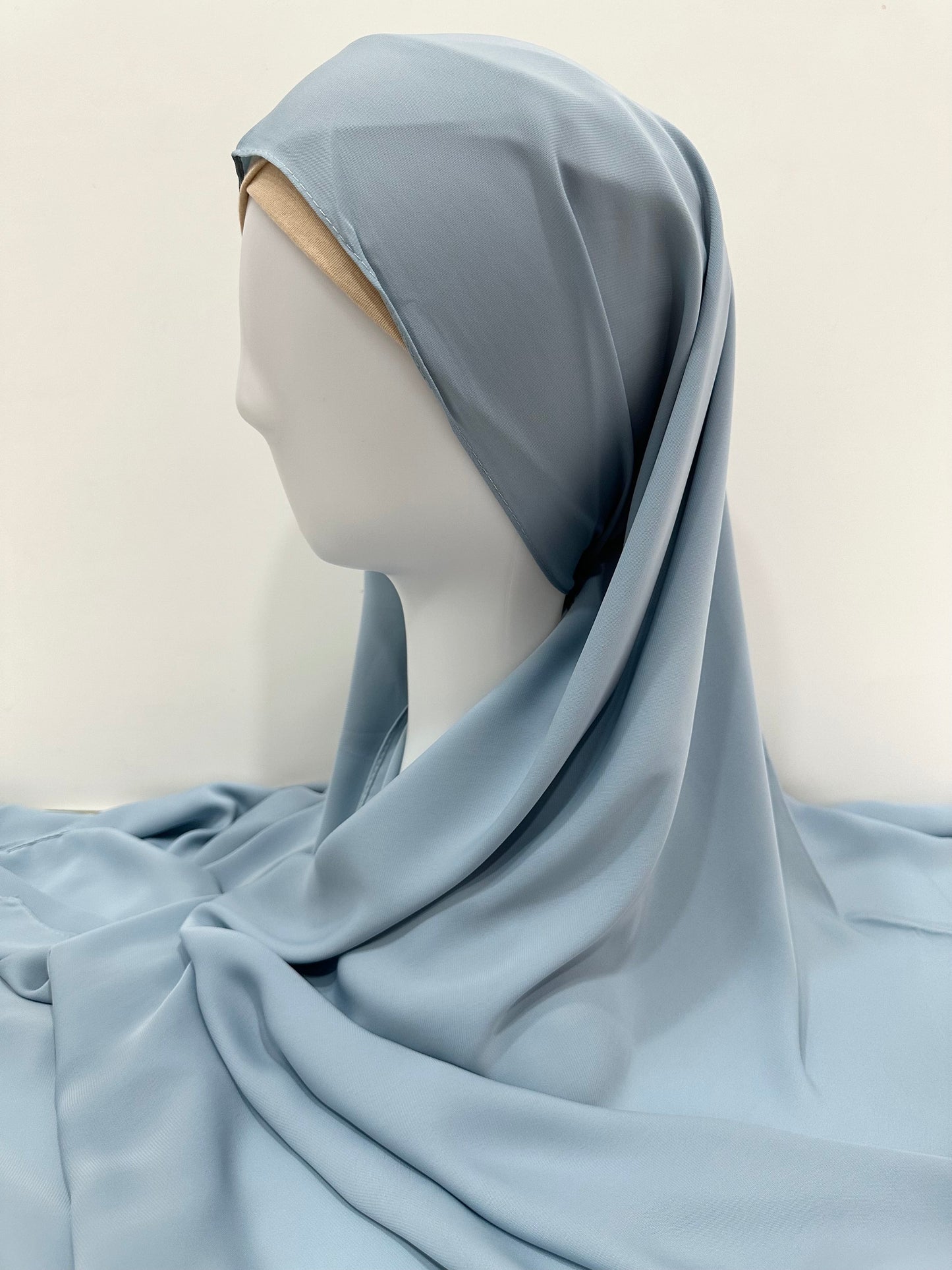 Powder Blue Korean Chiffon Hijab