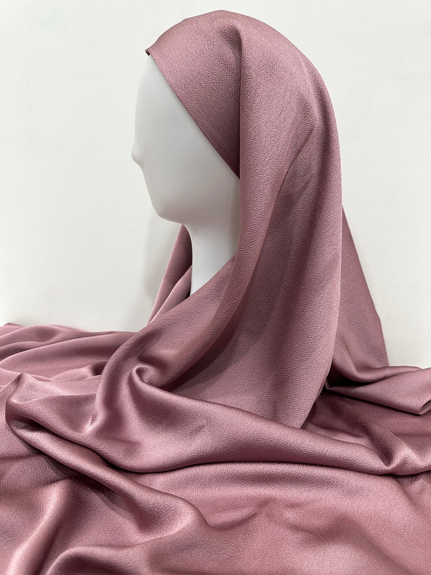 Rose Bubble Satin Hijab