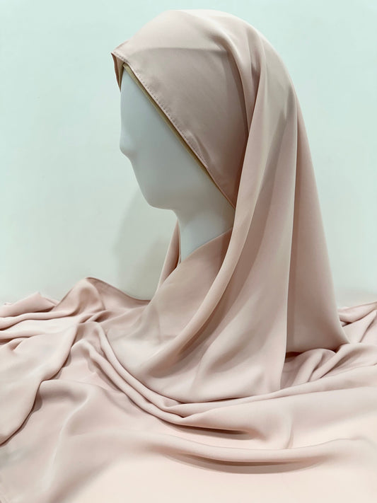 Skin Pink Korean Chiffon Hijab