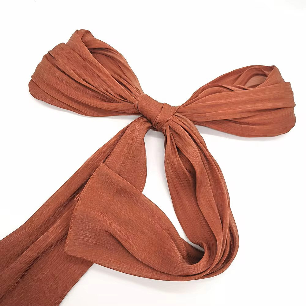 Burnt Orange Organza Hijab