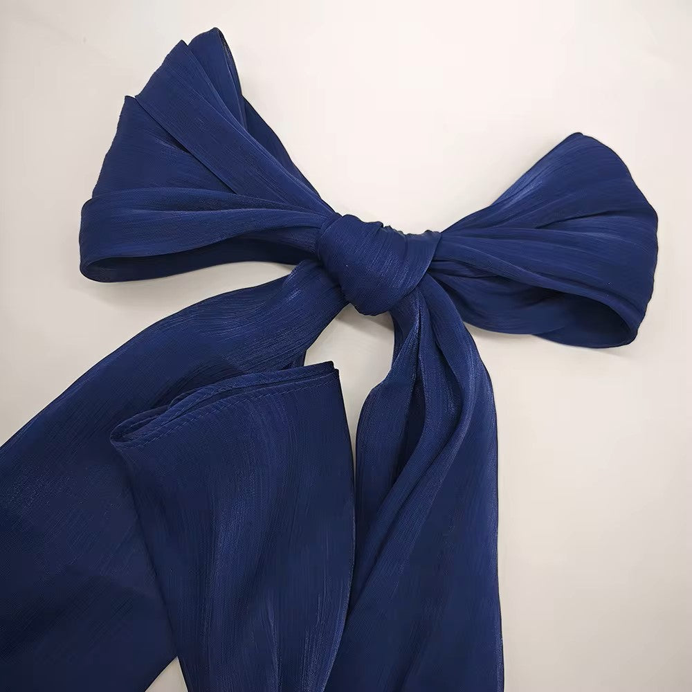 Navy Organza Hijab