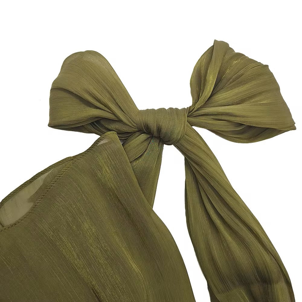 Olive Organza Hijab