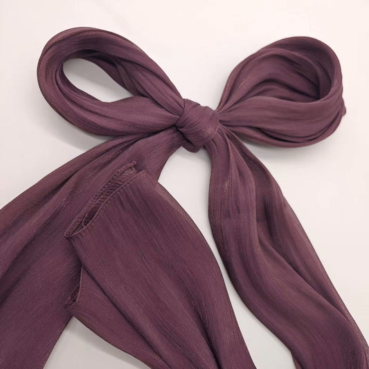 Purple Organza Hijab